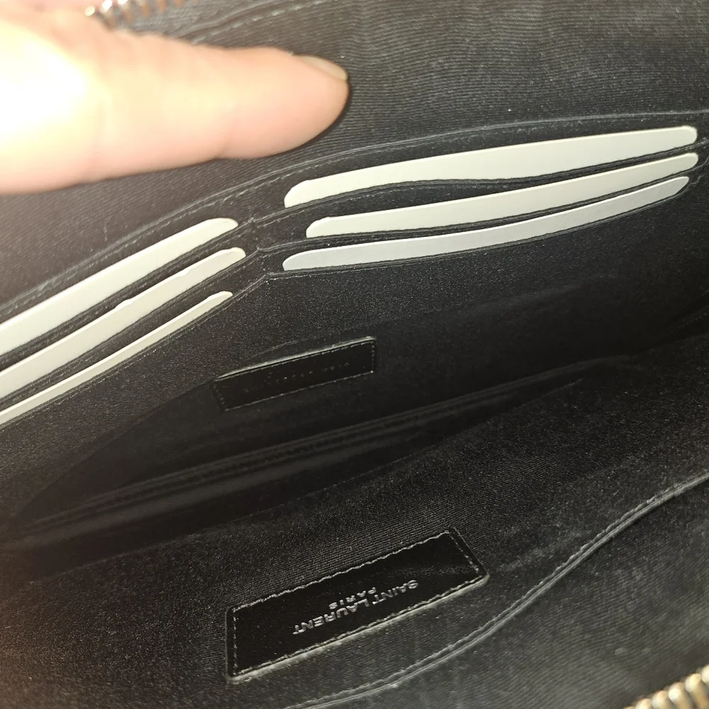 Saint Laurent Leather Zip Pouch / Document Holder - Picture 5 of 9